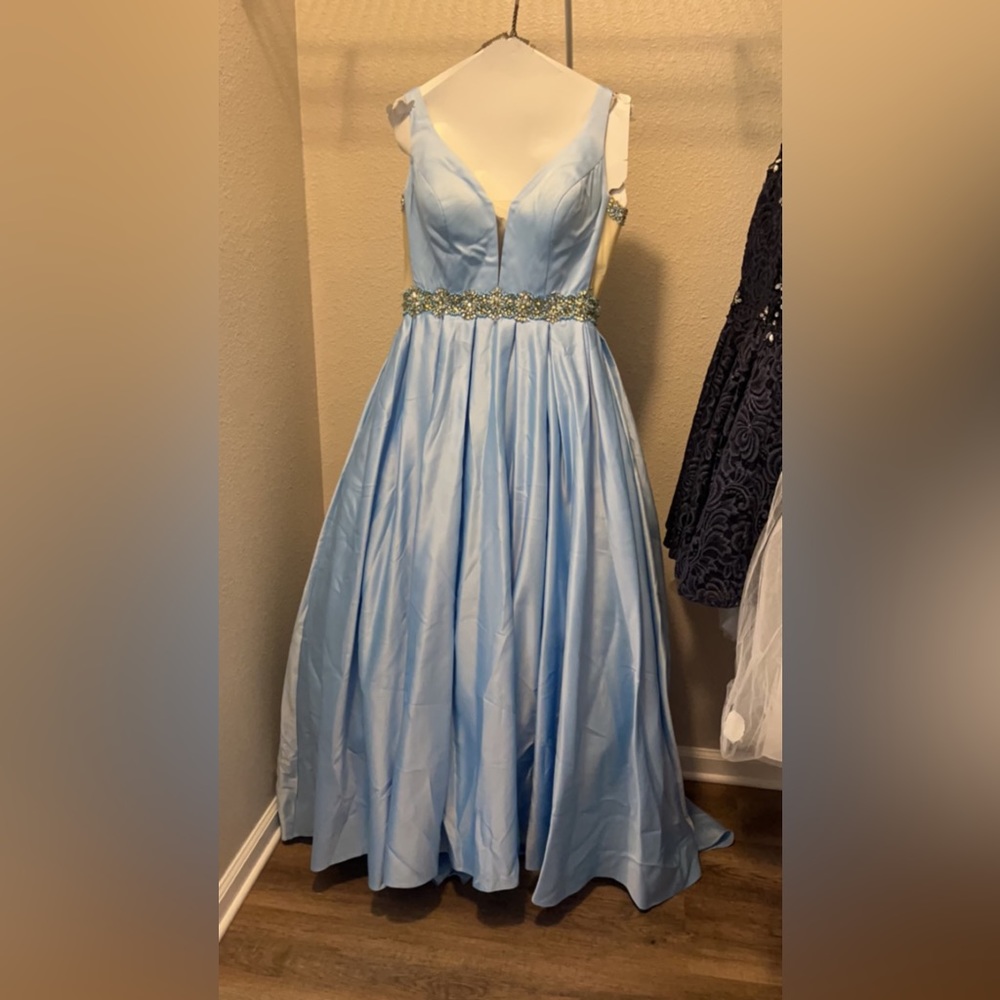 Size 12 Light Blue Prom Dress